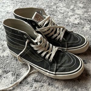 Vans Black and White High-Top Sneakers